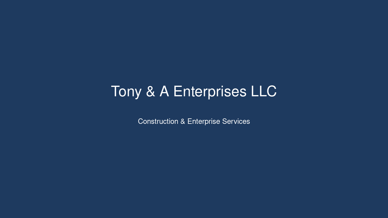 Tony & A Enterprises LLC